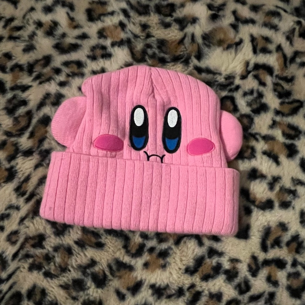 Pink Kirby Beanie
